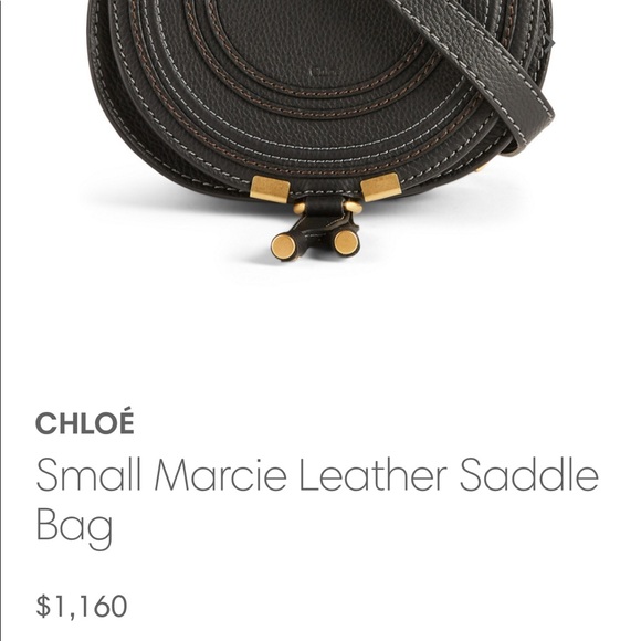 π₯SOLDπ₯  BNWP Chloe Marcie Mini Leather Saddle - Picture 8 of 10
